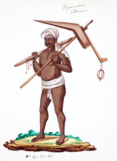 Arbetare (wc på papper) av Indian School