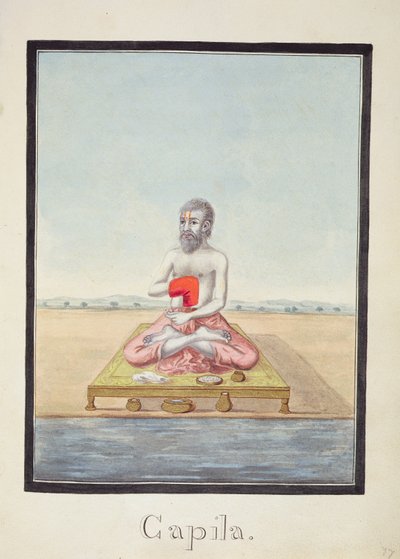 MSS EUR C 116/1 f.77r Vismannen, Kapila, från det hinduiska eposet 