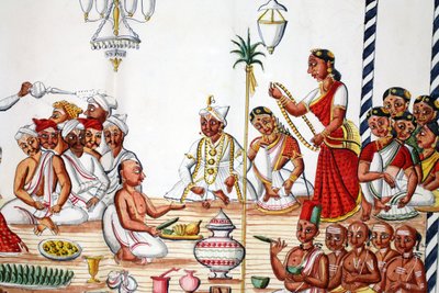 Vigselceremoni av Indian School
