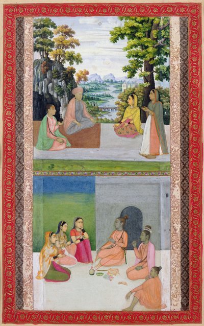 Ms E-14 Mystiska samtal från en Moraqqa av Indian School
