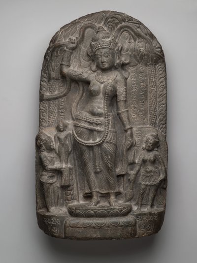 Julkrubba: Buddhas födelse (skifer) av Indian School