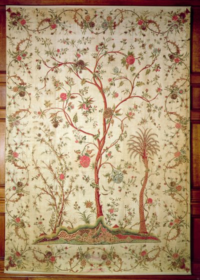 Palampore eller täcke från Coromandel Coast, ca 1770 (chintz) av Indian School
