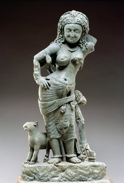 Parvati, Samlaji-kultur, 500 AD (skifer) av Indian School