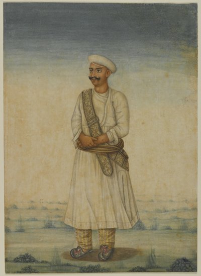 Porträtt av en man (ogenomskinlig wc på papper) av Indian School