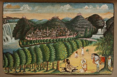 Prins på besök hos en eremit (wc på papper) av Indian School