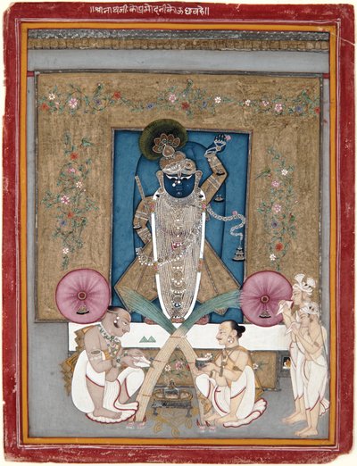 Rajmalkos Raga, ca 1775 (ogenomskinlig akvarell och guld på papper) av Indian School