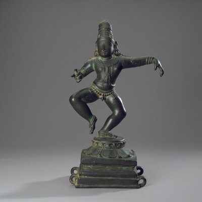Sambandar, Child Saint Devoted to Shiva, c.1100 (kopparlegering) av Indian School