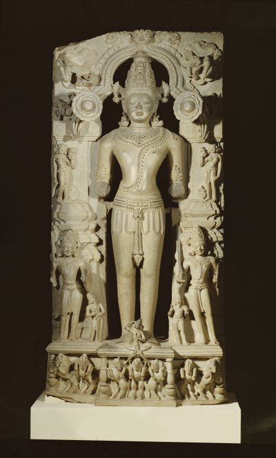 Surya, från soltemplet i Konarak, Orissa, östra Ganga-dynastin (kalksten) av Indian School