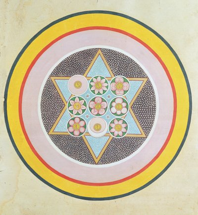 Tantrisk stjärndesign av Indian School