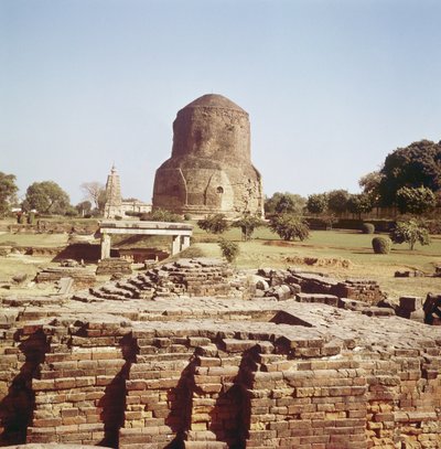 Dhameh-stupan, ca 500 e.Kr av Indian School