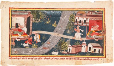 Bebisarna är utbytta, 1600-25 (ogenomskinlig wc på papper) av Indian School
