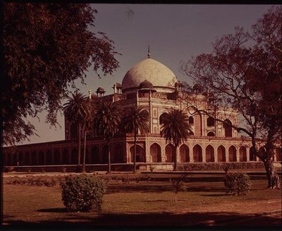 Humayuns grav (1507-56), byggd 1570 (foto) av Indian School