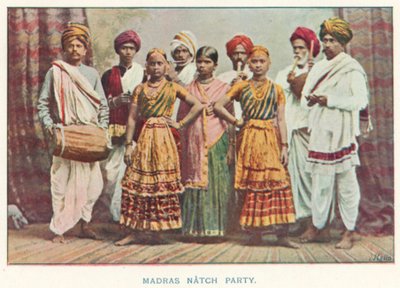 Indianer: Madras Natch Party (färgat foto) av Indian photographer