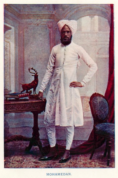 Indiska infödda: Mohamedan (färgat foto) av Indian photographer