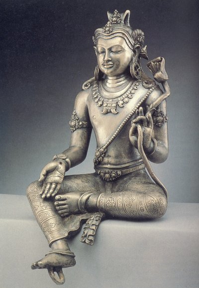 Manjusri (silver) av Indonesian School