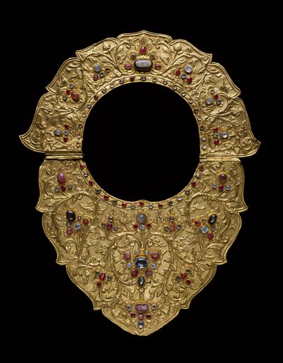 Halsband, Buleleng Regency, Bali, ca 1890 (guld, rubiner, safirer och diamanter) av Indonesian School