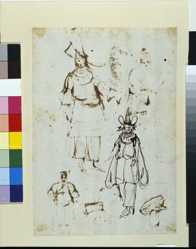 Skådespelare i "Kärlekens tempel" av Inigo Jones