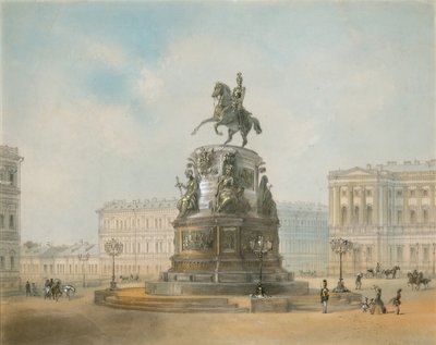 Ryttarmonumentet av Nicholas I av Ryssland på St Isaac