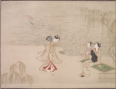Skönheter vid havet, ca. 1765-1792. av Ippitsusai Bunchō