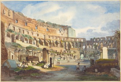 Colosseums inre av Ippolito Caffi