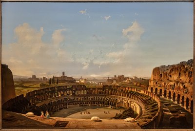 Interiörvy av Colosseum av Ippolito Caffi