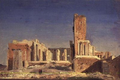 Akropolis av Ippolito Caffi