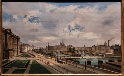 Utsikt över Paris från Louvren av Ippolito Caffi
