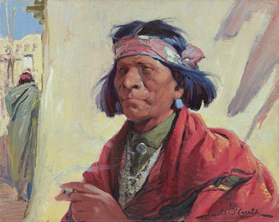 Taos Indian (olja på duk) av Ira Diamond Gerald Cassidy