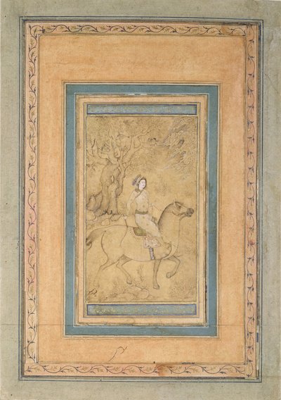Ryttare i ett landskap, mitten av 1600-talet. av Iranian Master