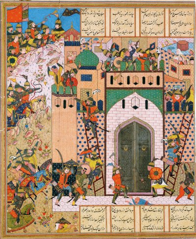 Shah Anushirvan erövrar fästningen Saqila av Iranian Master
