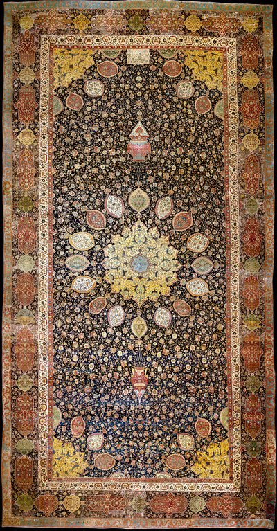 Ardabil-mattan, ca 1540 av Iranian Master
