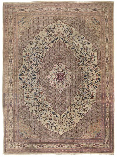 Haji Jalili Tabriz matta, ca sent 1800-tal (ull) av Iranian School