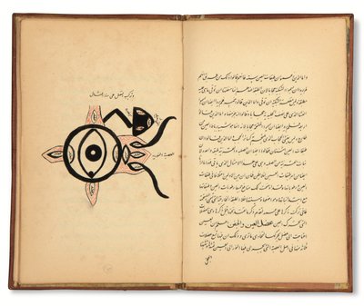 Hunayn Bin Ishaq (d.873 e.Kr.): Tre avhandlingar (Maqalat) om oftalmologi, Qajar, Iran, första hälften av 1800-talet (bläck på papper) av Iranian School