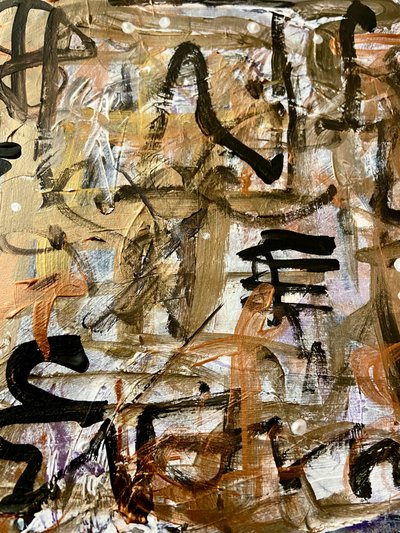 Modern kalligrafisk textur av Irene Chua