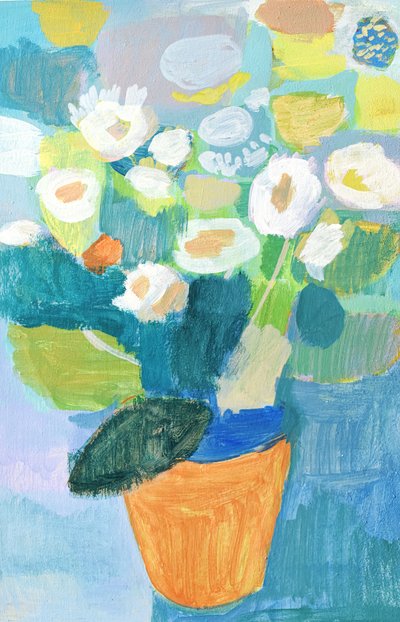 Färgglada krukblommor av Iria Fernandez