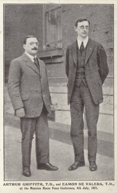 Arthur Griffith och Eamon de Valera av Irish Photographer