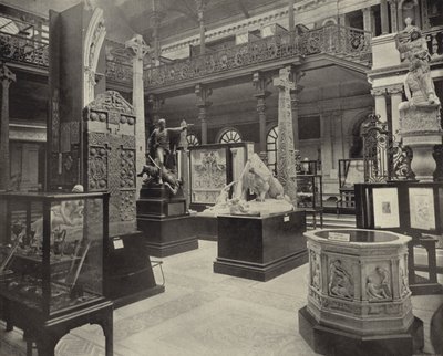 Central Court, Dublin Museum of Science and Art (s/v foto) av Irish Photographer