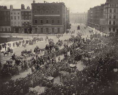 Parnell Memorial Procession, Dublin (s/v foto) av Irish Photographer