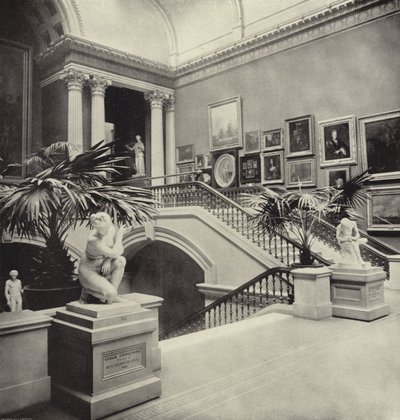 Stairway National Gallery, Dublin (s/v foto) av Irish Photographer