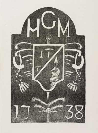 Gnidning av en hörnsten föreställande frimurarsymboler, daterad 1738 av Irish School