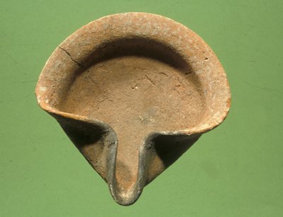 Israelitisk oljelampa (terrakotta) av Iron Age
