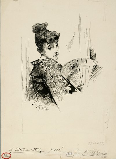 En kostymstudie av Irving Ramsay Wiles