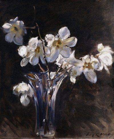 Magnolior i en vas av Irving Ramsay Wiles