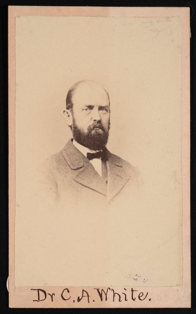 Porträtt av Charles Abiathar White 1826-1910, 1868. av Isaac Augustus Wetherby