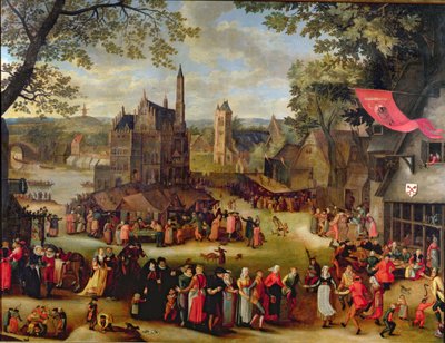 En flamländsk mässa av Isaac Claesz Swanenburgh