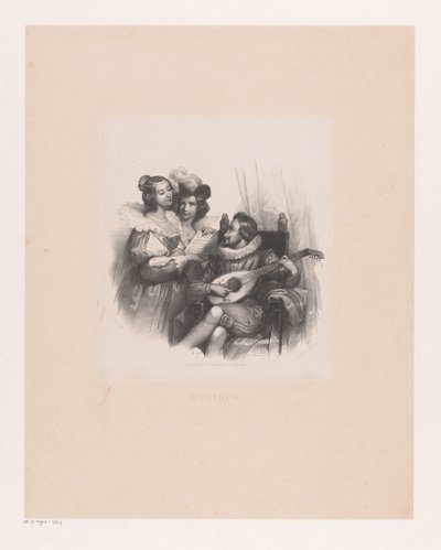 Musikskapande företag Musik (titel på objekt) av Isaac Cornelis Elink Sterk