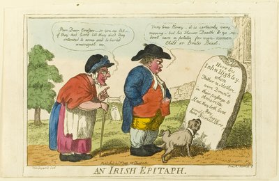 Ett irländskt epitafium av Isaac Cruikshank