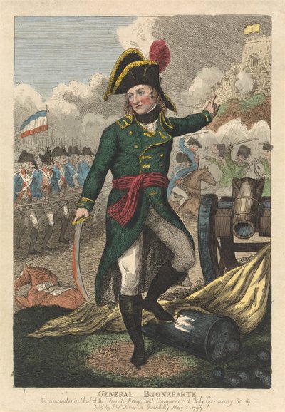 General Buonaparte av Isaac Cruikshank