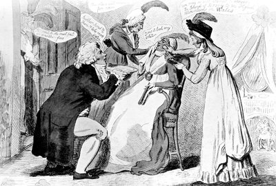 Washing The Blackamoor, 1795. av Isaac Cruikshank