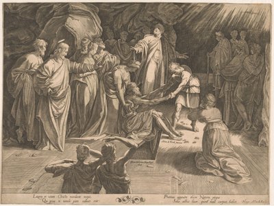 Uppfostran av Lazarus av Isaac Duchemin